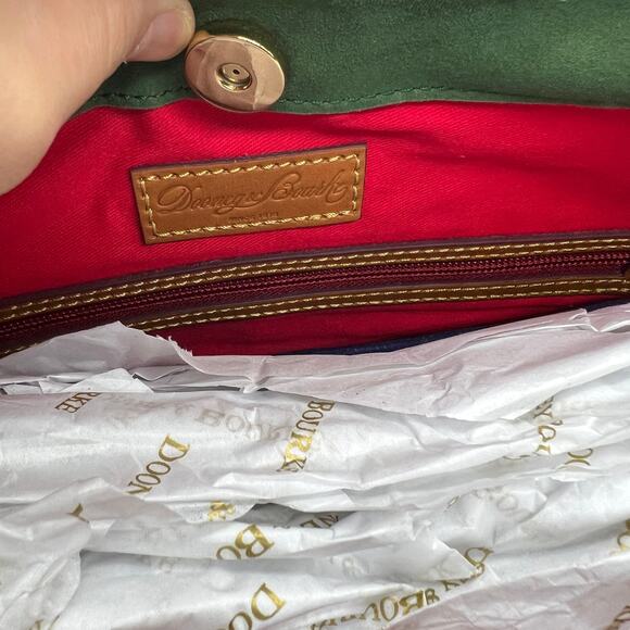 Dooney & Bourke Florentine Leather Twist Sac Shoulder Bag Natural - Picture 15 of 16